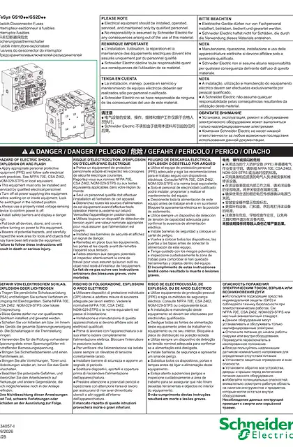 schneider施耐德TeSys GS1Doo_GS2Doo - 开关切断器保险丝 32 A - 说明页